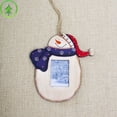 thumbnail image 1 of Christmas Photo Frame Old Man Snowman Picture Holder Hanging Decor Holiday Ornament Accessories, 1 of 6