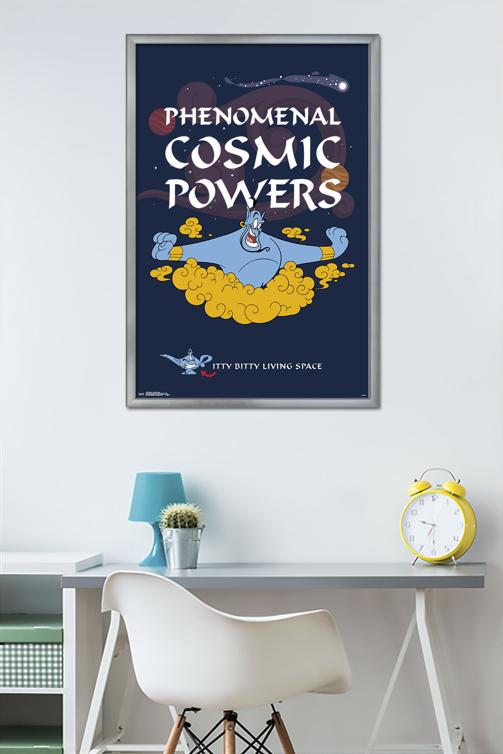 Disney Aladdin - Cosmic Powers Wall Poster, 22.375" x 34", Framed