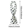 thumbnail image 3 of SUXIAN Women's Scarf Silk Elegant Polka Dot Design Versatile Black One Size, 3 of 3