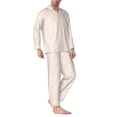 thumbnail image 2 of Balery Colorful Dots Pijama para Hombre de Dos Piezas con Manga Larga, Conjunto de Dormir y Descanso Suave con Bolsillos-X-Large, 2 of 7