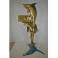 thumbnail image 5 of Nifao Sailfish and marlin fish Bronze Statue - mailbox – Garden Outdoor Decor Sculpture, 29"L x 35"W x 77"H, 5 of 9