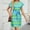 Green, variant on Beach Dresses For Women Sevevn Women's Summer Dresses 2025 Striped Cap Sleeve T Shirt Crewneck Casual Dress A Line Tie Waist
