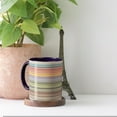 thumbnail image 4 of Hearth & Gear Ceramic Water Bottle For Living Room And Tea Table Striped Design Hidden Message Durable Drinking Cup Home Hobnail Tumblers Clear Work Mugs Set Kitchen Kite Cups Glasses Kitchen, 4 of 6