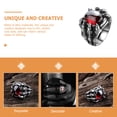 thumbnail image 3 of Dragon Claw Ring Red Gem Ring Gothic Punk Ring Personalized Ring for Men, 3 of 8