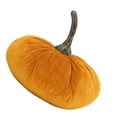 thumbnail image 5 of Tela de calabaza, material de tela pequeño y compacto, tallos retorcidos, decoración de escena de otoño para centros de mesa, vacaciones, amarillo, 5 of 5
