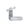 thumbnail image 3 of Inteprter mini ventilador de mano personal ajustable portátil dispositivo de enfriamiento por viento viaje al aire libre electrónico oficina coche Electrodomésticos Blanco Inteprter HA063728-01B, 3 of 6