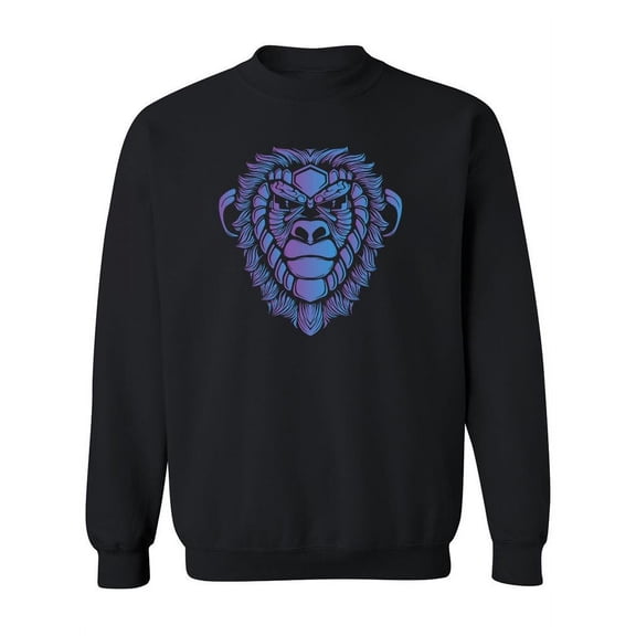 Monkey  Glow In The Dark Sweatshirt Women -Image by Shutterstock, Female Large