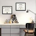 thumbnail image 2 of HearthHarmony 8.5 By 11 Picture Frame, Display Pictures 6x8 with Mat or 8.5 x 11 Without, Wall Hanging Photo Frames, Black, 1 Pack, 2 of 12