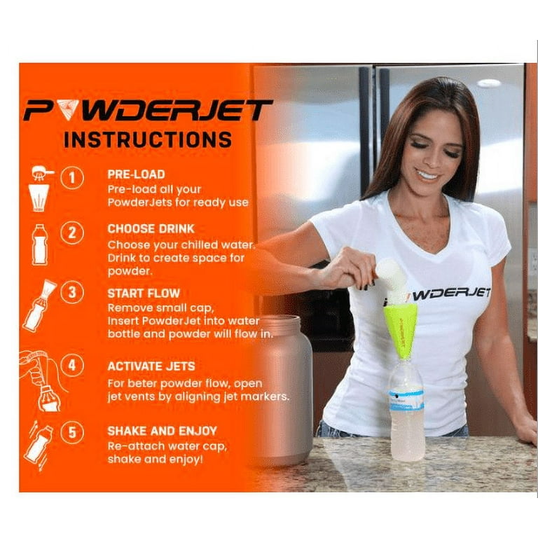 2 pack* Water Bottle Funnel For Pre Workout Powder Scooper Protein Creatine