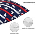 thumbnail image 3 of Fuzoiu Patriotic Star Print Square Pillow Cover,Hidden Zipper Design,Luxury Square Pillow Case, Throw Pillow,Couch Cushion-20"x20", 3 of 7