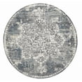 thumbnail image 2 of 7' Round Polyester Ivory Area Rug, 2 of 2