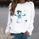 thumbnail image 2 of Navidad moda mujer casual manga larga o-cuello impreso damas sudadera tops Pompotops  gfhjh9835, 2 of 4