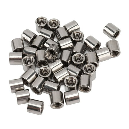 

Round Connector Nut Coupling Nut 50Pcs Rustproof Industrial For Indoor Outdoor