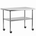 thumbnail image 1 of 91cm x 61cm Stainless Steel Kitchen Work Table – NSF Certified, Heavy-Duty Prep Table for Commercial or Home Use, 1 of 6