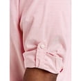 thumbnail image 3 of Washed Oxford Rolled-Sleeve Sport Shirt Powder Pink 4XLT, 3 of 6