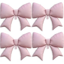 NOGIS 4 Pcs 39 Inch Jumbo Pink Bow Balloons Giant Bow Balloons Large Coquette Decorations Backdrop for Women Birthday Baby Shower Bridal Engagement Wedding Decor Party Supplies