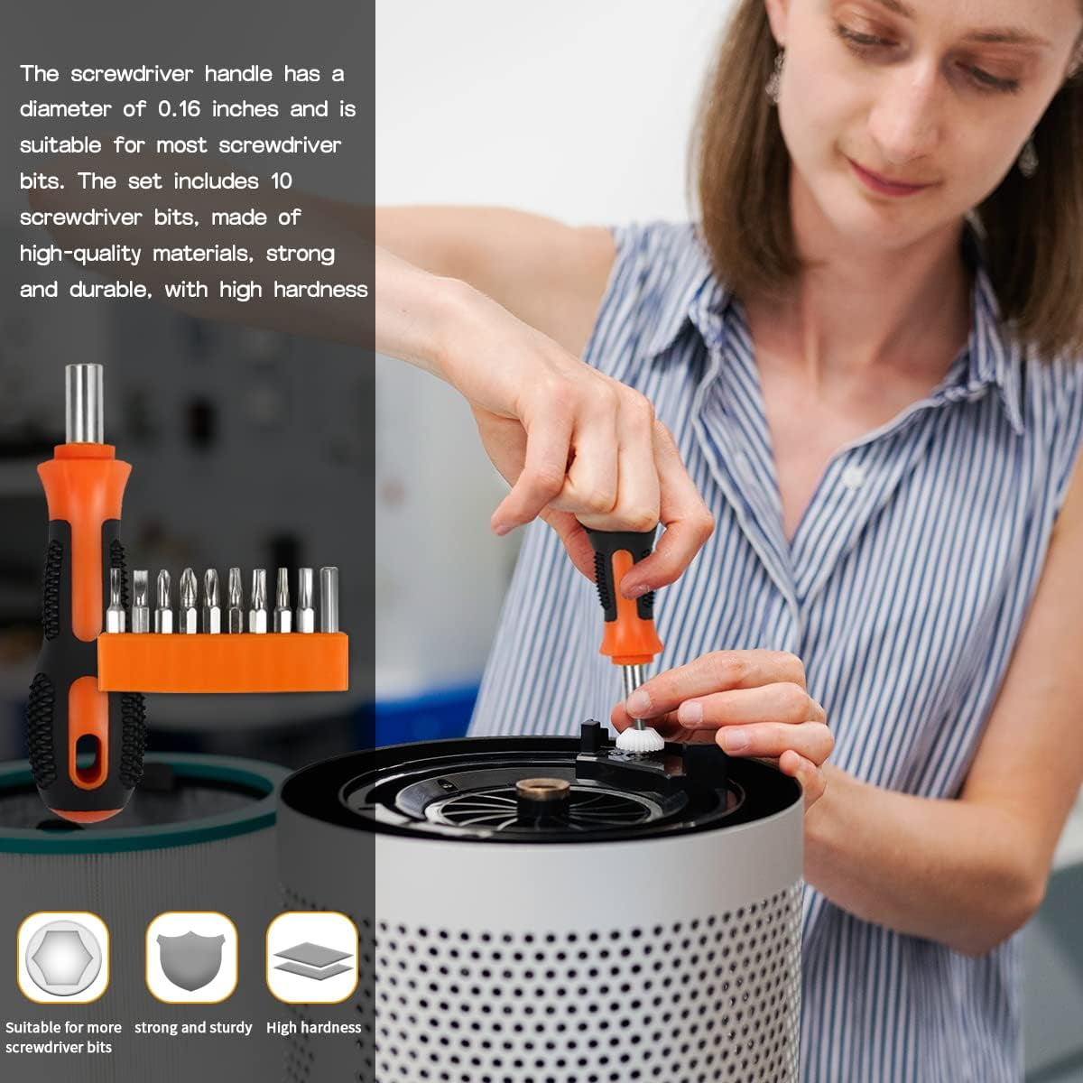 Flexible Drill Bit Extension Set Magnetic Drill Extension DIY Tools - Screwdriver Bits & Handle, Socket Adapter Set, Twist Drills, Screw Extractors, Nut Driver Bits (32 Pcs)