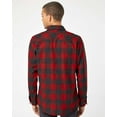 thumbnail image 3 of Burnside Snap Front Long Sleeve Plaid Flannel Shirt, 3 of 5