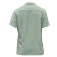 thumbnail image 6 of Lumtrix Men's Camp Collar Retro Vintage Bowling Button Down Shirt Casual Short Sleeve Color Block Shirts Summer Green XL, 6 of 6