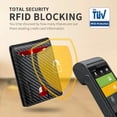 thumbnail image 3 of Cartera RUNBOX Slim de piel con bloqueo RFID para hombre, color negro, 3 of 6