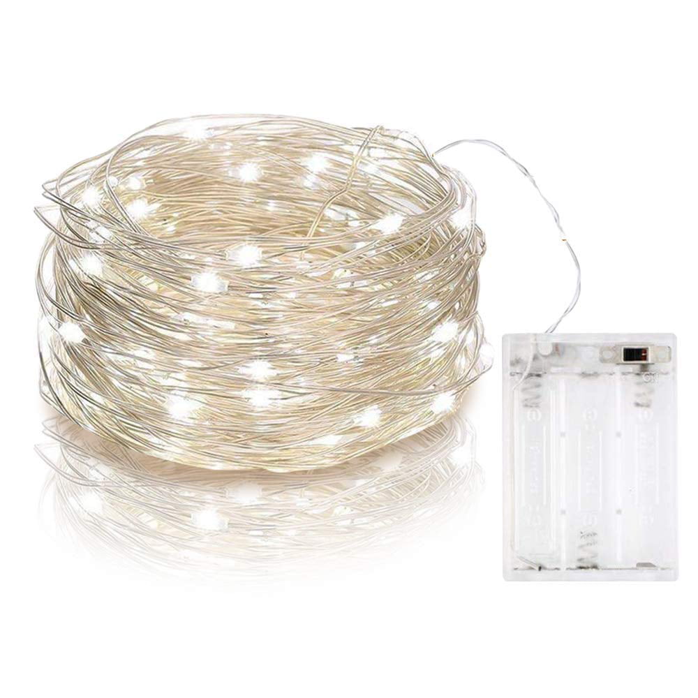 2M 20 LED Battery Micro Rice Wire Copper Fairy Lights Party String F1H2 