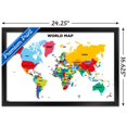 thumbnail image 3 of Map - World 2022 Wall Poster, 14.725" x 22.375" Framed, 3 of 6