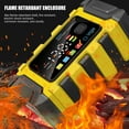 thumbnail image 3 of Zootealy Portable Intelligent Battery Charger for Car and Motorcycle - Color Screen Design - Yellow - US Plug - 12V Output Voltage - 6A Output Current, 3 of 6