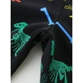 thumbnail image 4 of Bellafa 2-7 Years Boys Elastic Waist Cotton Sweatpants Dinosaur Applique Graphic Toddler Kids Jogger Pants with Pocket Drawstring, 4 of 7