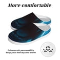thumbnail image 6 of Rateoe Open-Mouthed Shark Print Women's Men's Cotton Knit Slippers Lightweight Memory Foam Indoor House Shoes with Anti-Skid Sole-37/38, 6 of 7