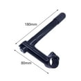thumbnail image 7 of funtasica Mountain Road Quill Stem Bike Stem Component Replacement Aluminum Alloy Bike Handlebar Riser Extension for Road Bikes Black, 7 of 7