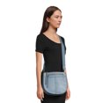 thumbnail image 2 of Time and Tru Women's Willow Saddlebag Crossbody, Blue, 2 of 5