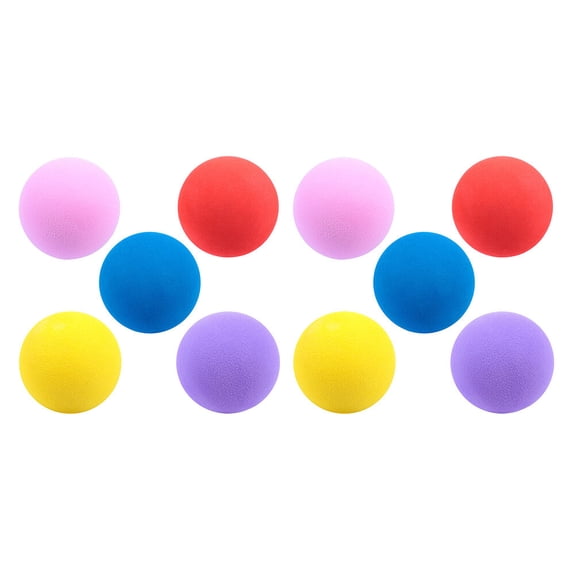 GOOHOCHY Training Ball Practice Balls Assorted Color EVA 10Pcs 2.4In