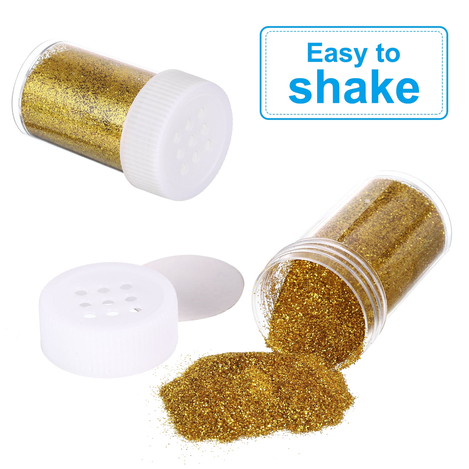 Uxcell Holographic Fine Glitter Set, 24 Jars 408g/14.4oz Sparkle Powder, Multicolored