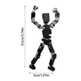 thumbnail image 2 of T13 Action Figure Set Already Assembled, T13 3D Printed Action Figures With Weapons Accessories T 13 Lucky Ro-bo Dummy Nova 13 Action Figures, Figura de acción t13 (Black), 2 of 2