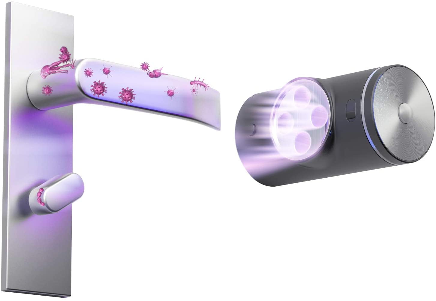 SUNUV UV Light Sanitizer for Door Handle Lever UVC Sterilizer for