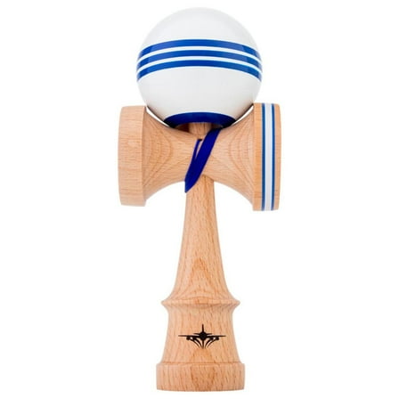 Kendama USA - Kaizen Triple Stripe - Jet Shape - White  Blue