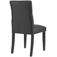 thumbnail image 4 of Modern Contemporary Urban Design Kitchen Room Dining Chair, Black, Faux Leather, 4 of 4