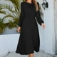 thumbnail image 1 of Vestido jersey elegante para mujer jersey ajustado elegante vestido largo fluido de Color sólido, 1 of 9