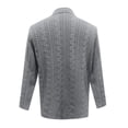 thumbnail image 4 of Men's Shawl Collar Cable Knit Cardigan Button Front Long Sleeve Sweater Jacket, 4 of 6