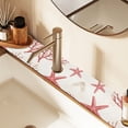 thumbnail image 2 of Yayeee Faucet Mat for Kitchen Sink 30" Diatomite Long Splash Guard Pad, White Starfish, 2 Pack, 2 of 7