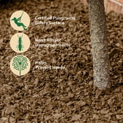 GroundSmart 12+ Year Cypress Rubber Mulch, 75 Cu Ft