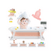 thumbnail image 5 of Bañera Tina De Baño Con Cojin Y Termometro De Bebés Plegable Rosa, 5 of 5
