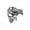 A009- Silver, variant on Masquerade Mask for Men Silver Half Face Venetian Design Ancient Greek Themed Accessory for Halloween Prom Mardi Gras Party and Formal Events