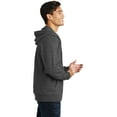 thumbnail image 3 of Port & Company Long Sleeve Polo (PC850ZH) Dark Heather Grey, XL, 3 of 6