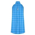 thumbnail image 4 of Uaswgudfs Casual Sleeveless Checked Sundress | Summer Dresses for Women 2025 Asymmetric Hem & Lightweight Cotton-Linen Midi Dress Blue M, 4 of 4