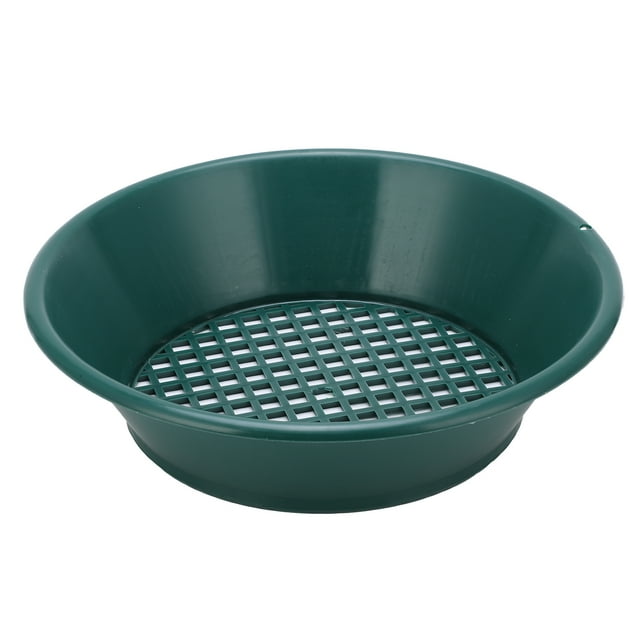 Gold Panning Tool, 350mm ABS Plastic Compact Green Grid Design Gold Pan For Rivers For Streams For Gold Panning
