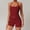 Burgundy, variant on Women 2 Pieces Workout Sets Tank Tops and High Waist Booty Lifting Shorts Gym Sets