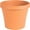 Terra Cotta, variant on Bloem Terra 20" x 20" x 16.93" Round Terra Cotta Plastic Planter with Natural Texture & Rolled Lip