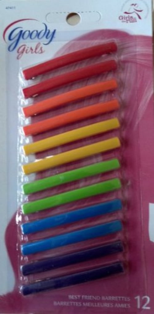 Goody Girls Best Friend Staytight Hair Barrettes 12 pk. (Assorted