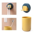 thumbnail image 4 of Soporte Multiusos Para Cepillos De Dientes, Estante De Almacenamiento Para Cepillos De Dientes, Sin Perforaciones, Fácil De Instalar, Colgador De Pared Con Taza Para El Baño Del Hogar Scienceny HA027564-01, 4 of 7